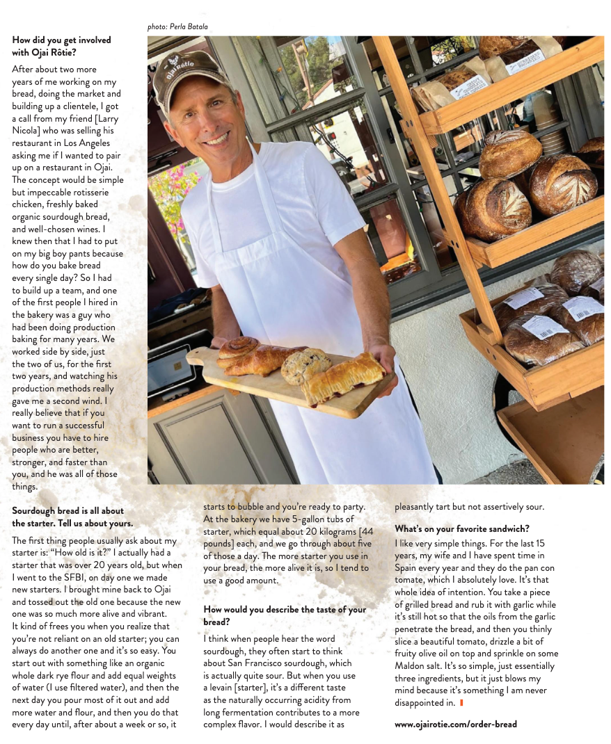 Bread Mann article page 2 — Ojai Magazine